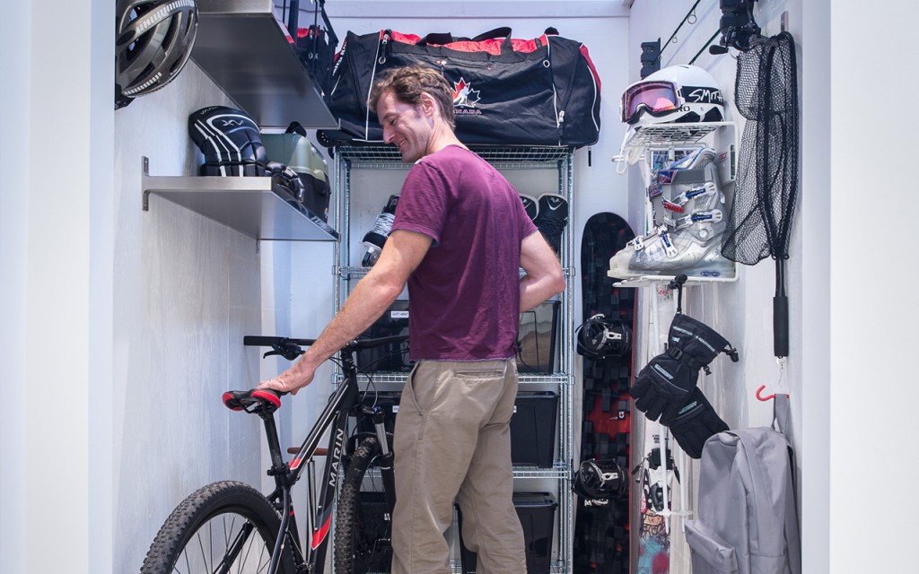 The Personal Gear Garage at Mill House in Lynn Valley is perfect for storing all your stuff.